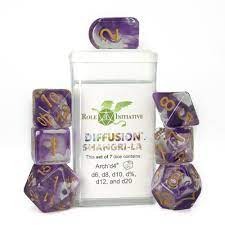 Role 4 Initiative Set of 7 Dice Diffusion Shangri-La